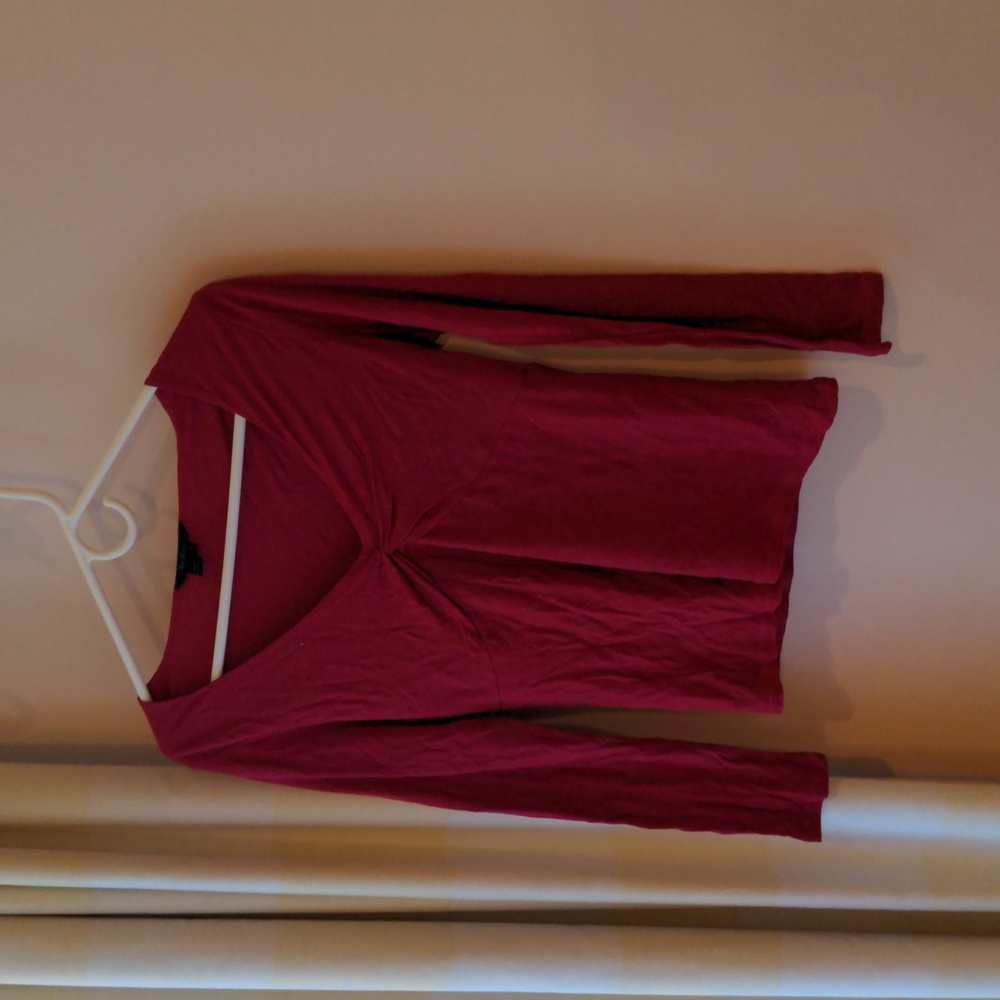 Boden long sleeve top, medium (fuschia)